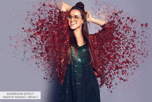 dispersion effect photoshop free action download